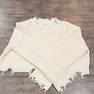 Le Lis Ivory Knit Sweater